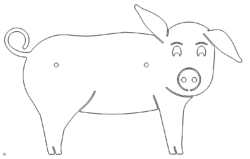 Schwein Schild - pig sign