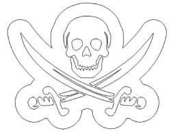 Totenkopf mit Schwertern - Skull with swords