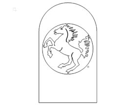 Pferde Schild - Horse Shild