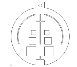 Christbaumschmuck Kreuz - Christmastree Cross