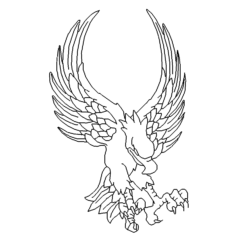 Angreifender Adler - Attacking Eagle